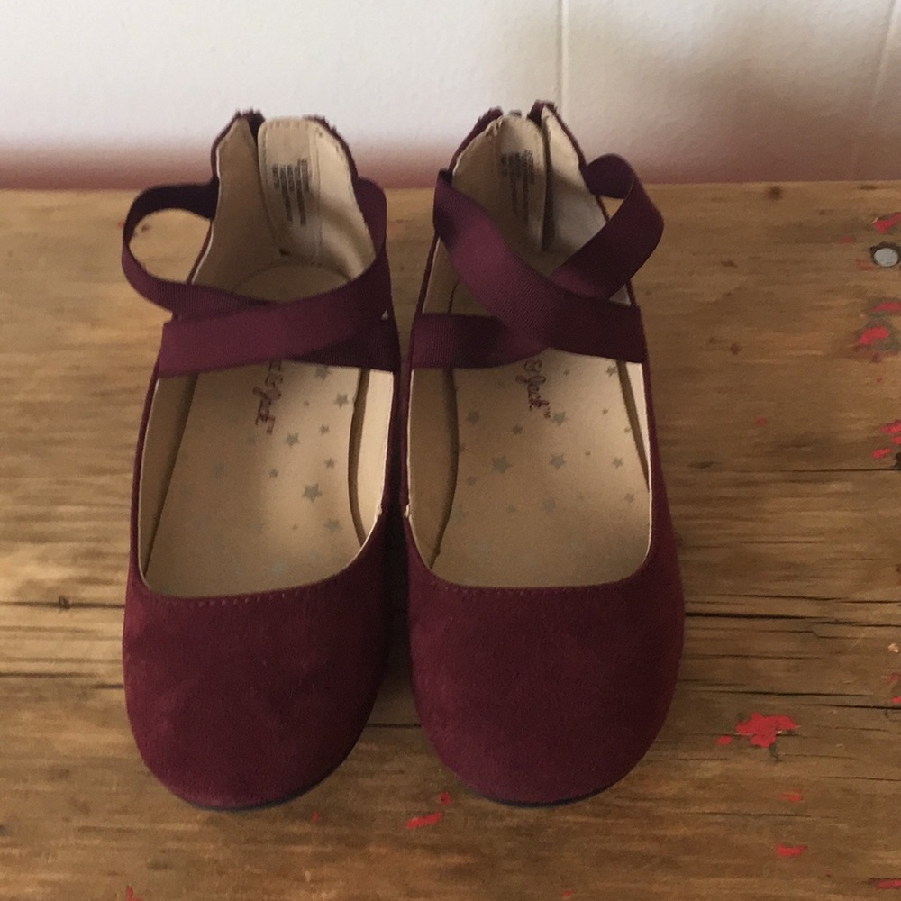 Cat & Jack burgundy ballet flat